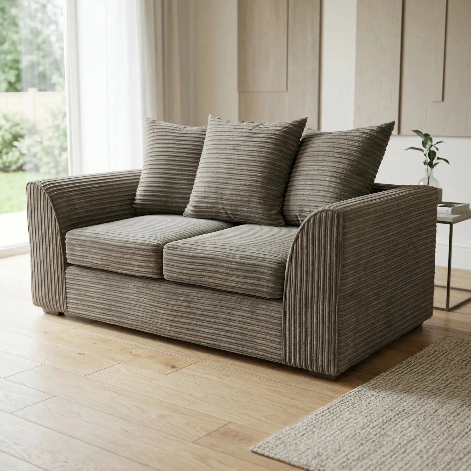 Byron Caramel Fabric 2 Seater Sofa - Furniture Instore