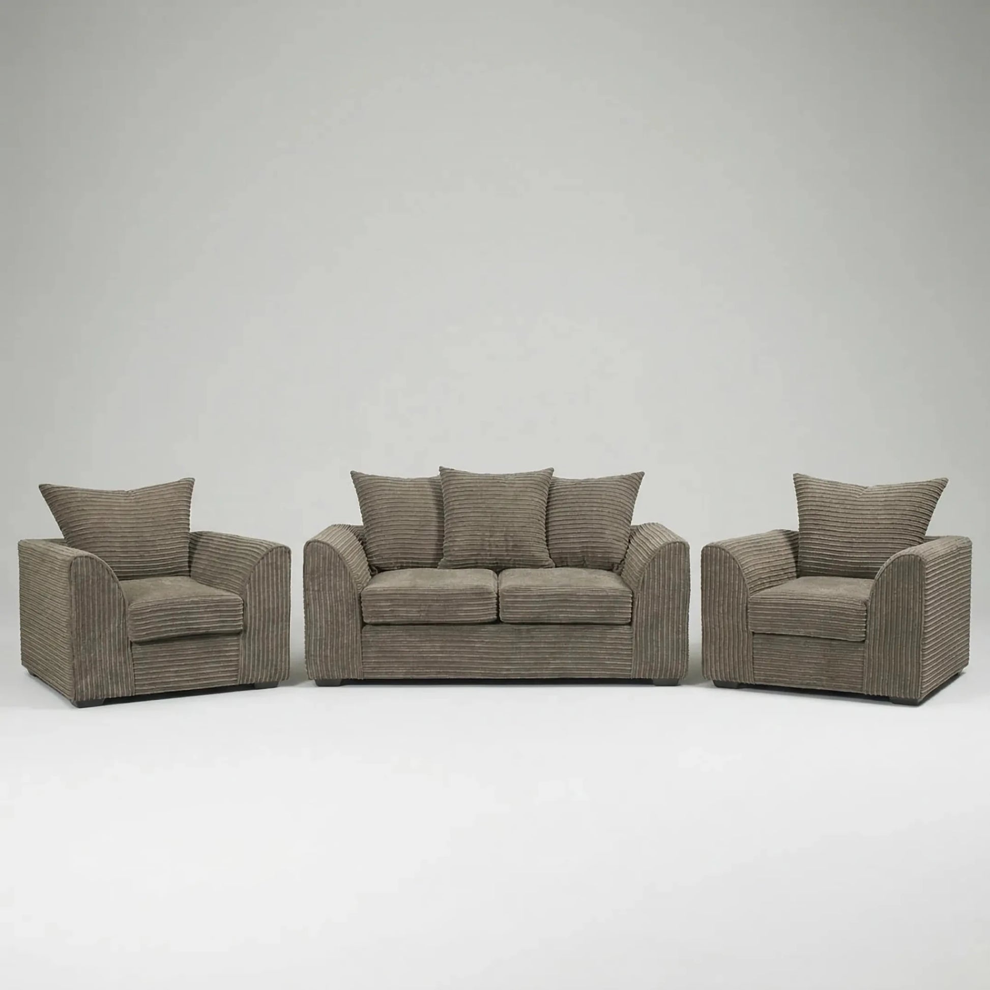 Byron Caramel Fabric 2+1+1 Seater Sofa Set - Furniture Instore