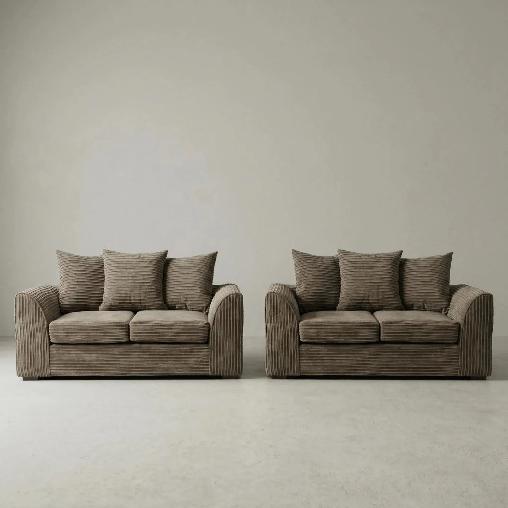 Byron Caramel Fabric 2+2 Seater Sofa Set - Furniture Instore