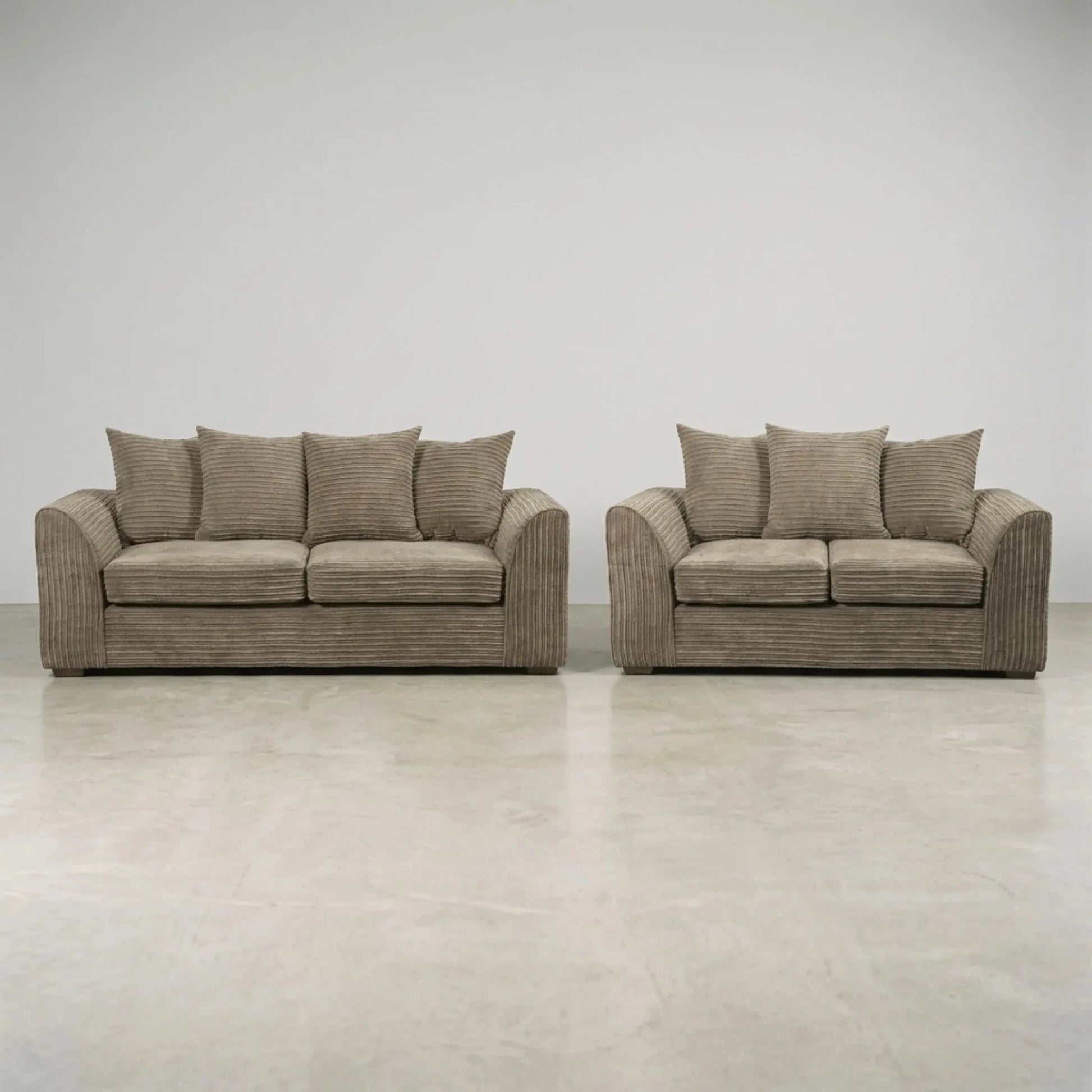 Byron Caramel Fabric 3+2 Seater Sofa Set - Furniture Instore