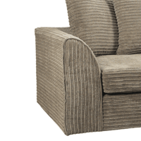 Brown textured sofa on a white background