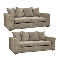 Byron Caramel  Fabric 3+3 Seater Sofa Set