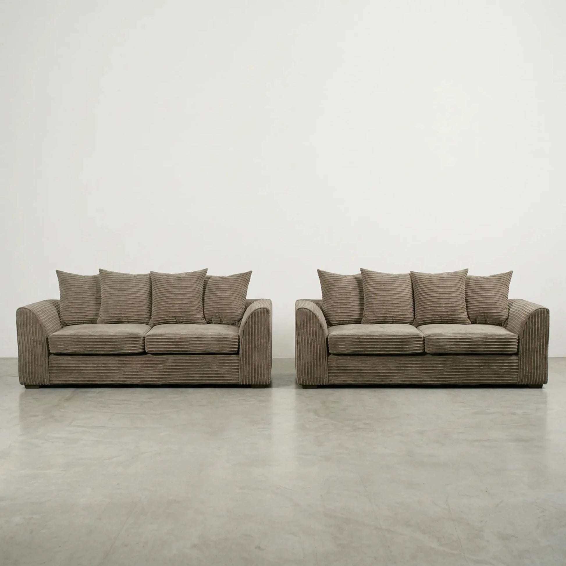 Byron Caramel Fabric 3+3 Seater Sofa Set - Furniture Instore