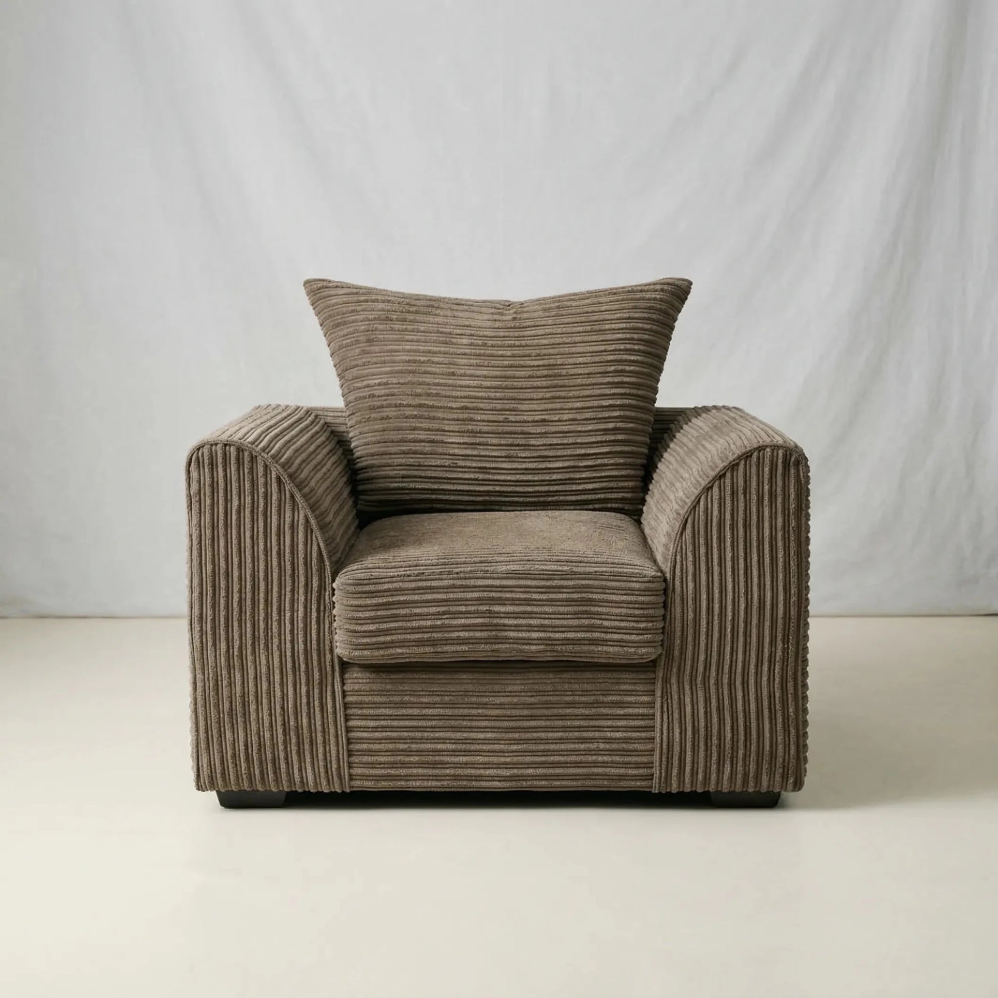Byron Caramel Fabric Armchair. - Furniture Instore