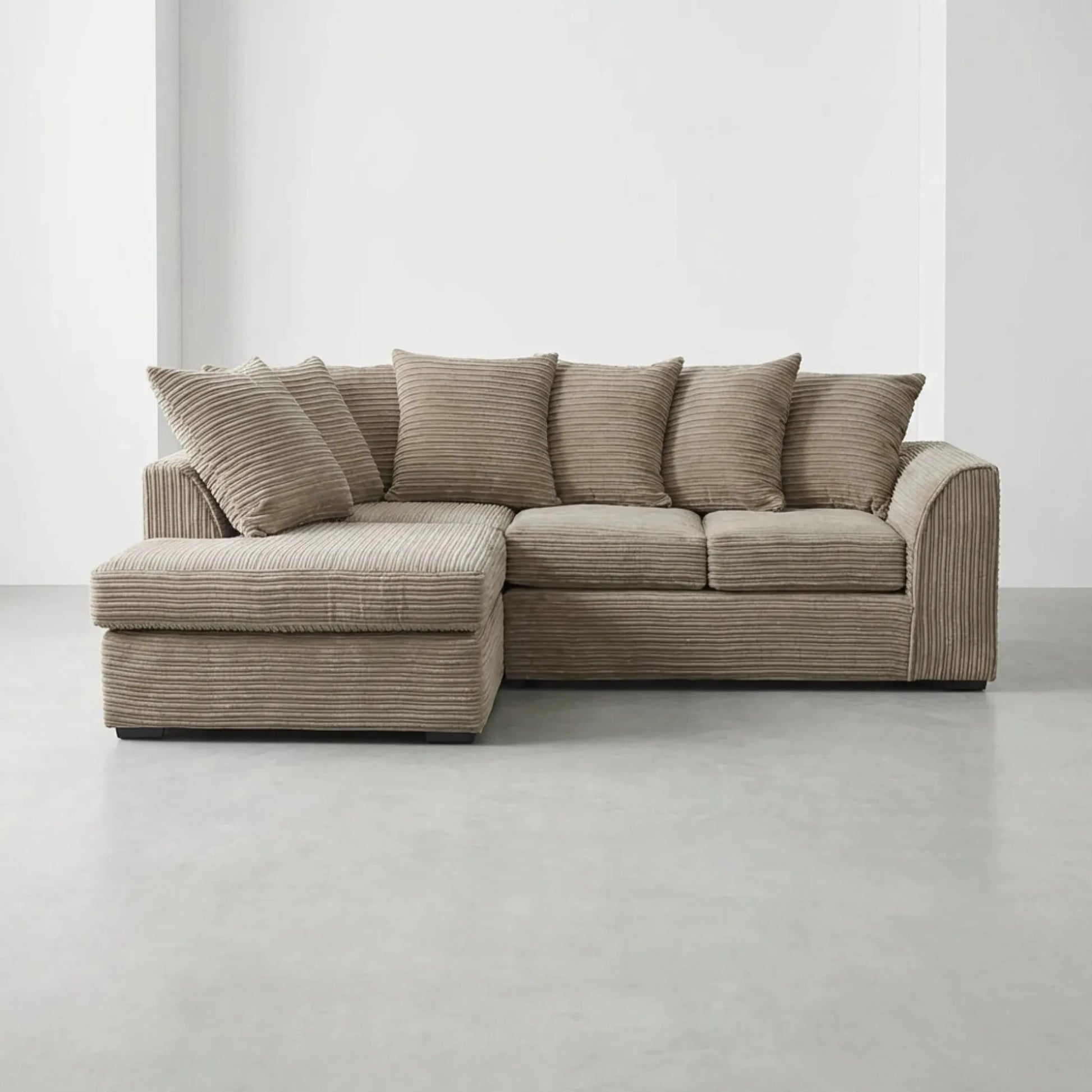 Byron Caramel Fabric LHC Corner Sofa - Furniture Instore