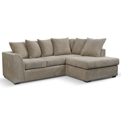 Byron Caramel  Fabric RHC Corner Sofa