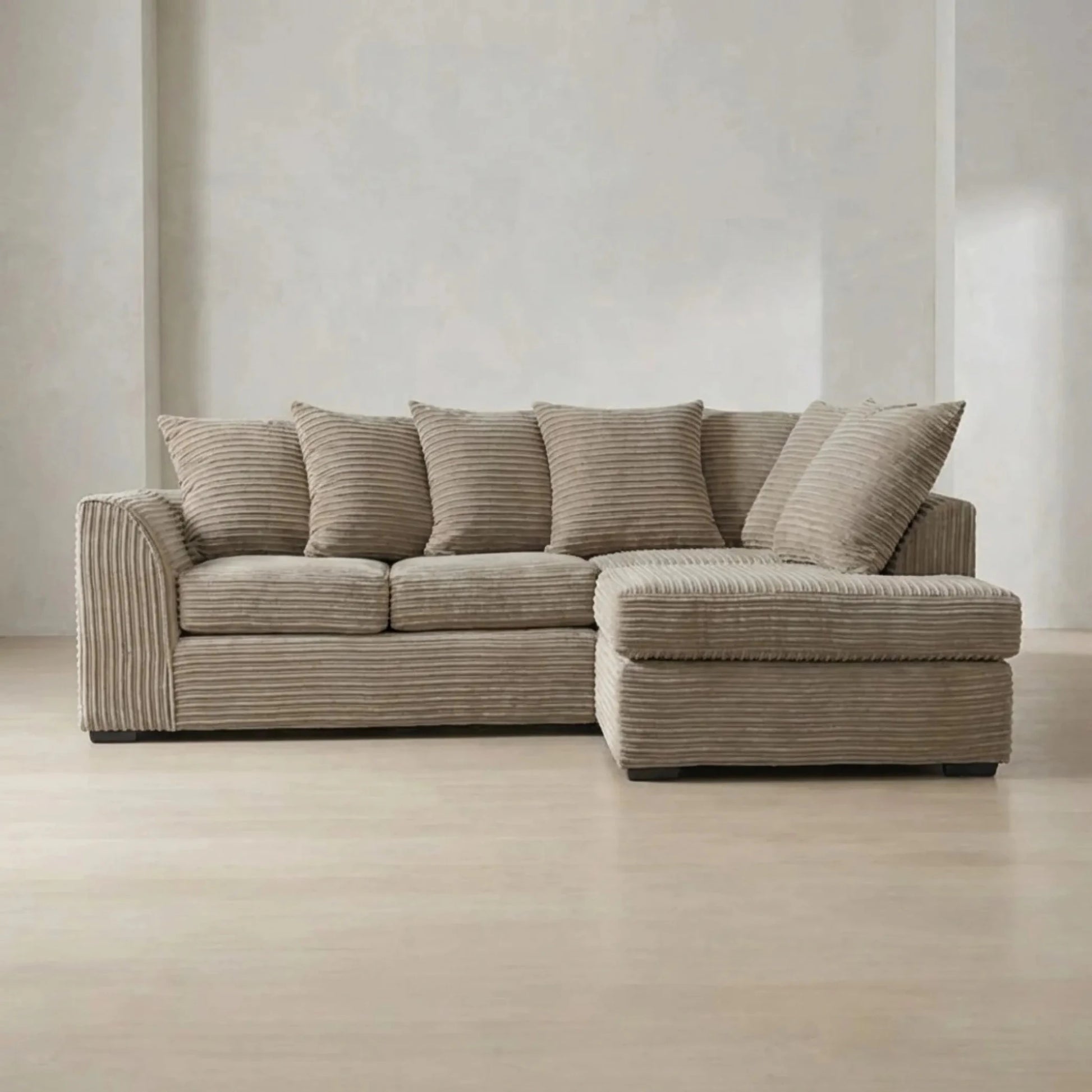 Byron Caramel Fabric RHC Corner Sofa - Furniture Instore