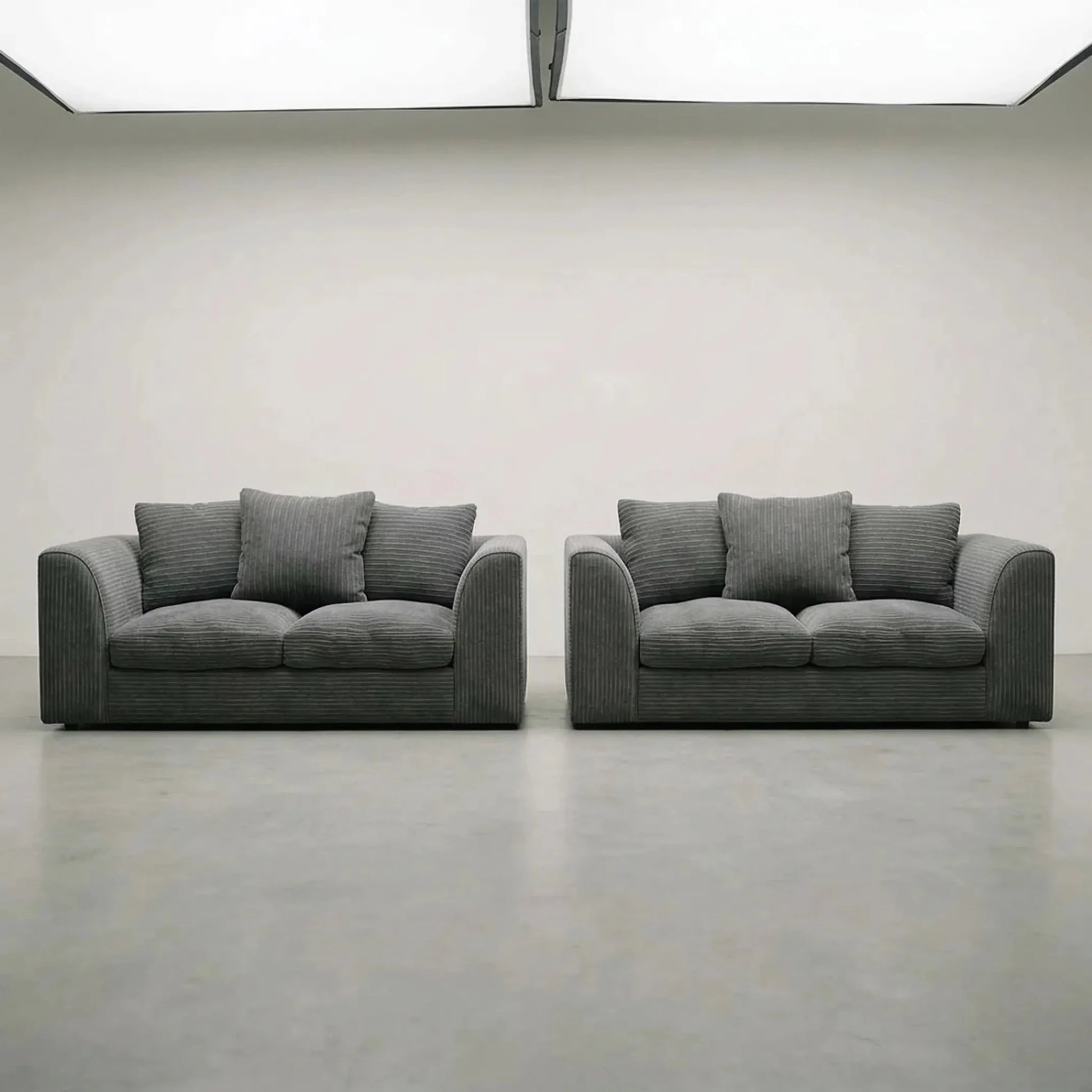 Byron Grey Fabric 2+2 Seater Sofa Set - Furniture Instore