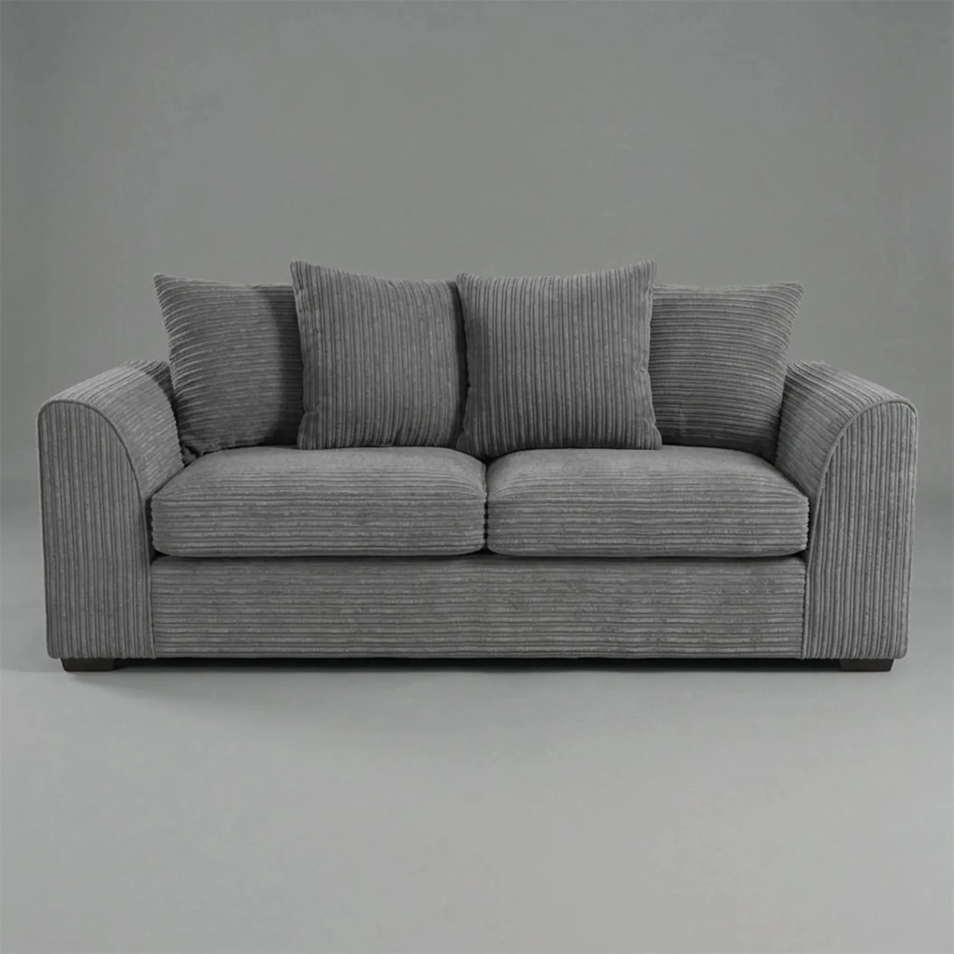Byron Grey Fabric 3 Seater Sofa - Furniture Instore