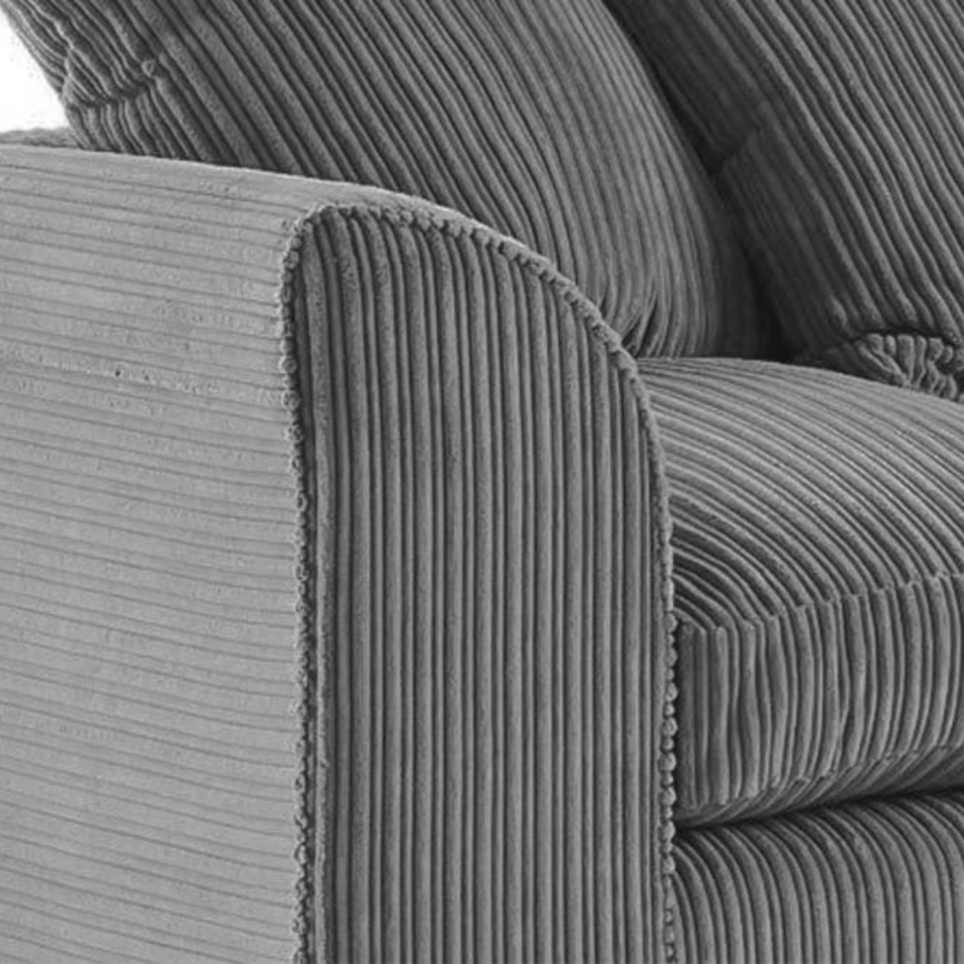 Byron Grey Fabric LHC Corner Sofa - Furniture Instore