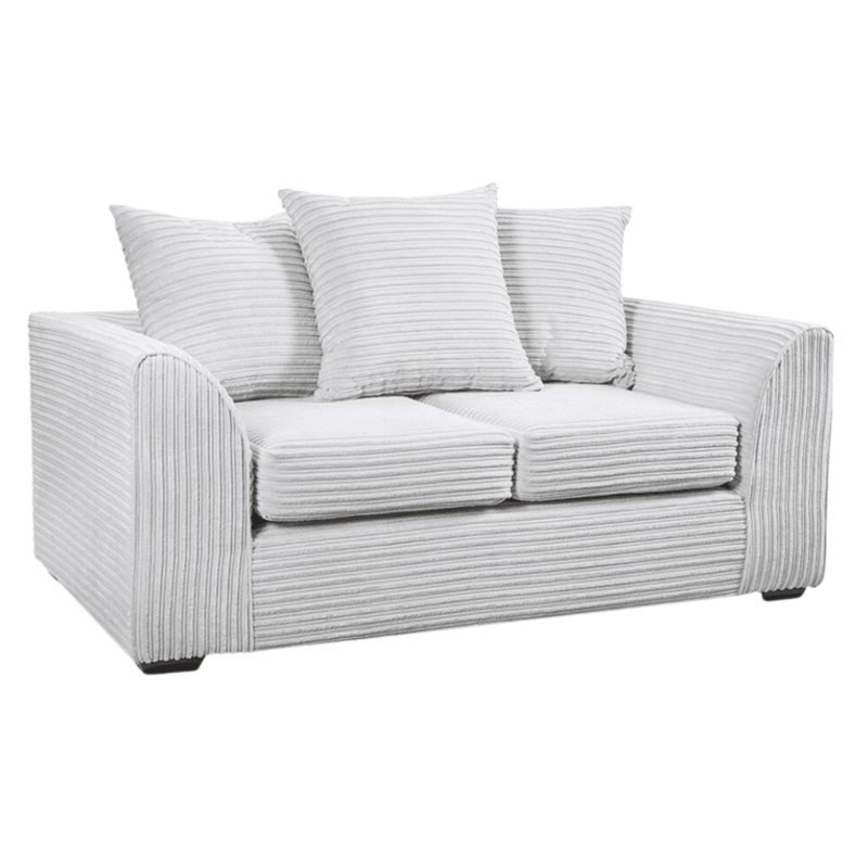 Byron Shark 2-Seater Sofa, Front View on White Background, Modern Minimal Design