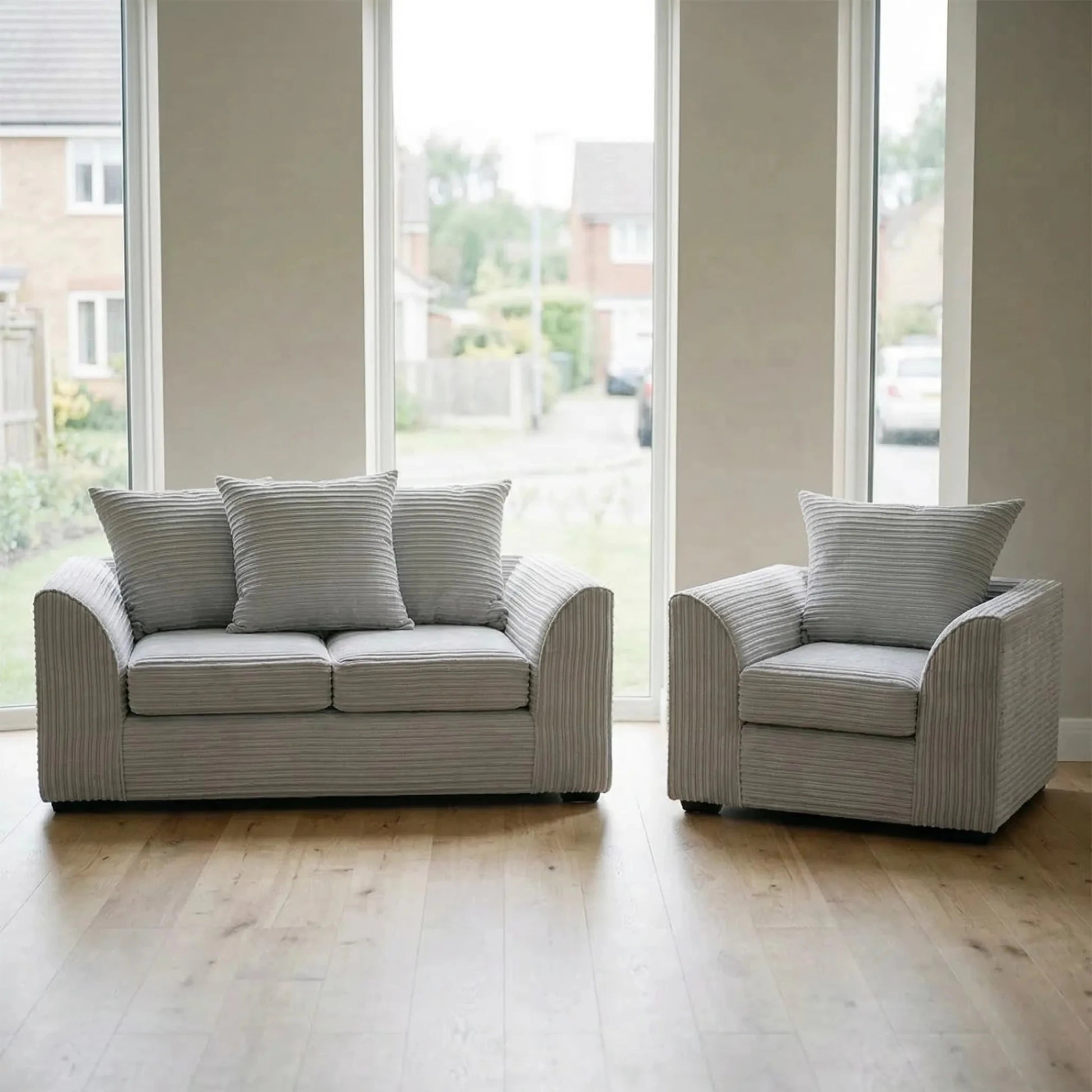 Byron Shark Fabric 2+1 Seater Sofa Set - Furniture Instore