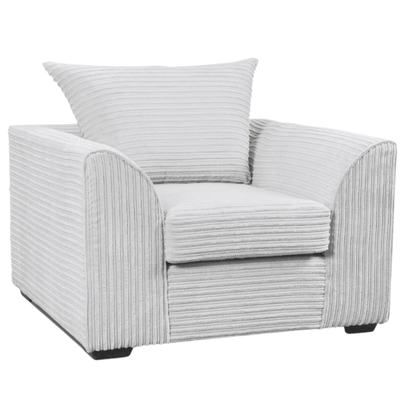 Byron Shark Armchair, Front View in Roomset, Modern Minimal Design