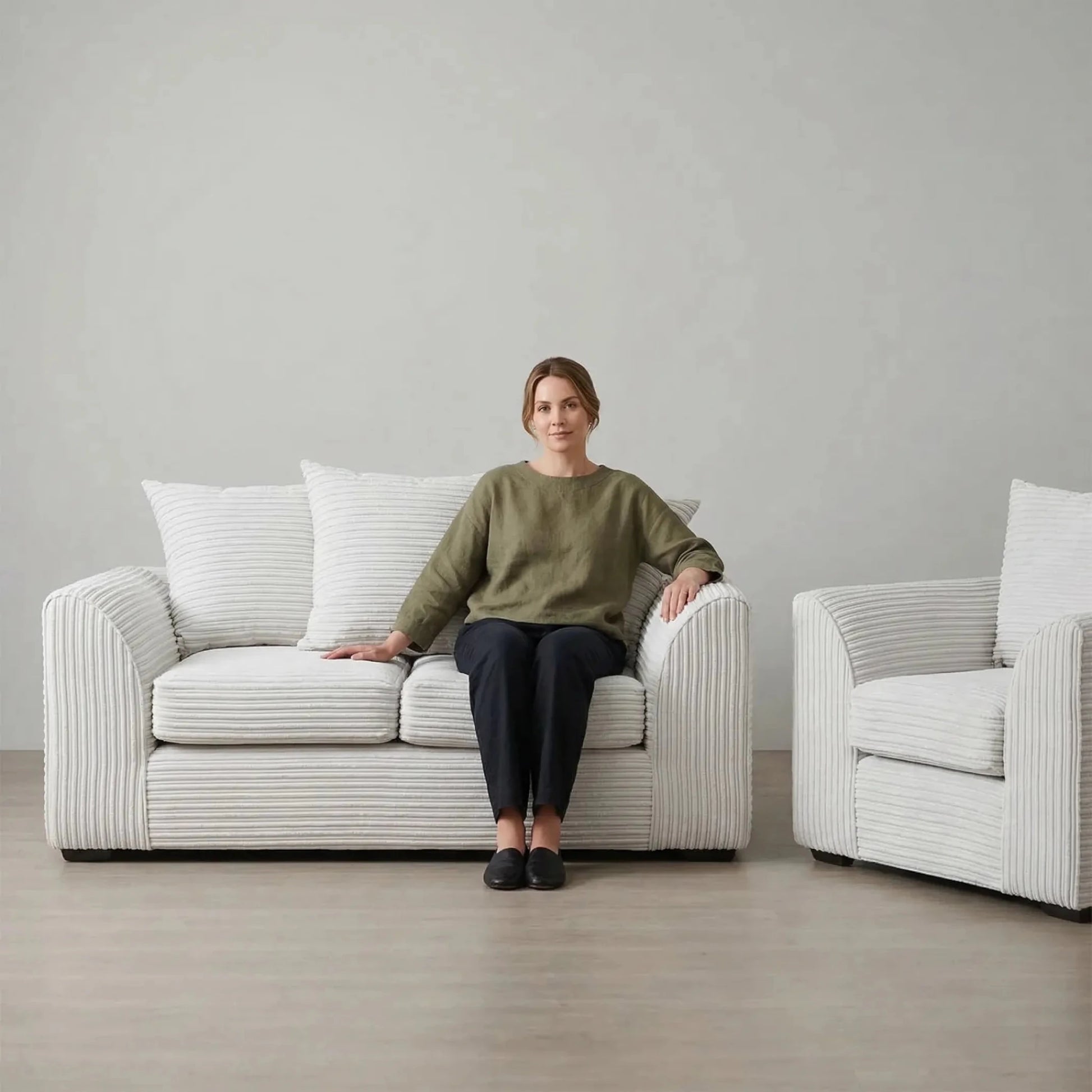 Byron Shark Fabric 2+1 Seater Sofa Set - Furniture Instore
