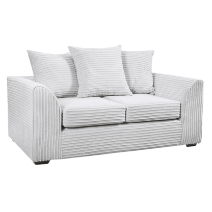 Byron Shark 2-Seater Sofa, Front View on White Background, Modern Minimal Design