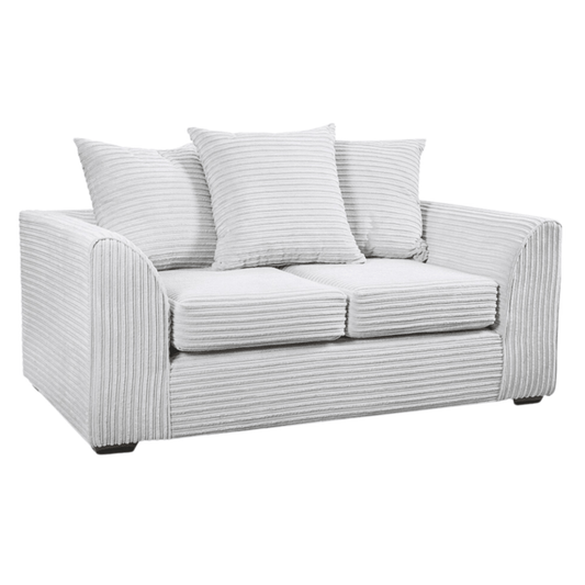 Byron Shark 2-Seater Sofa, Front View on White Background, Modern Minimal Design