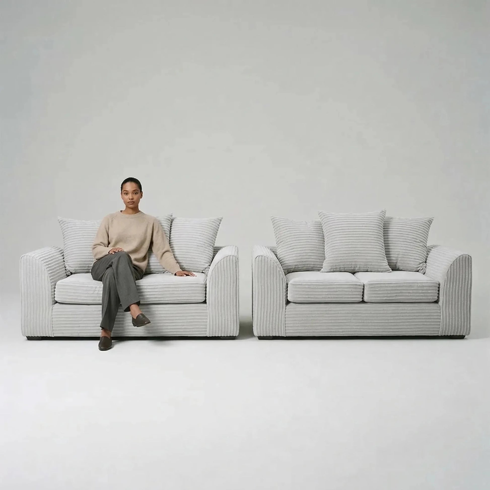 Byron Shark Fabric 2+2 Seater Sofa Set - Furniture Instore