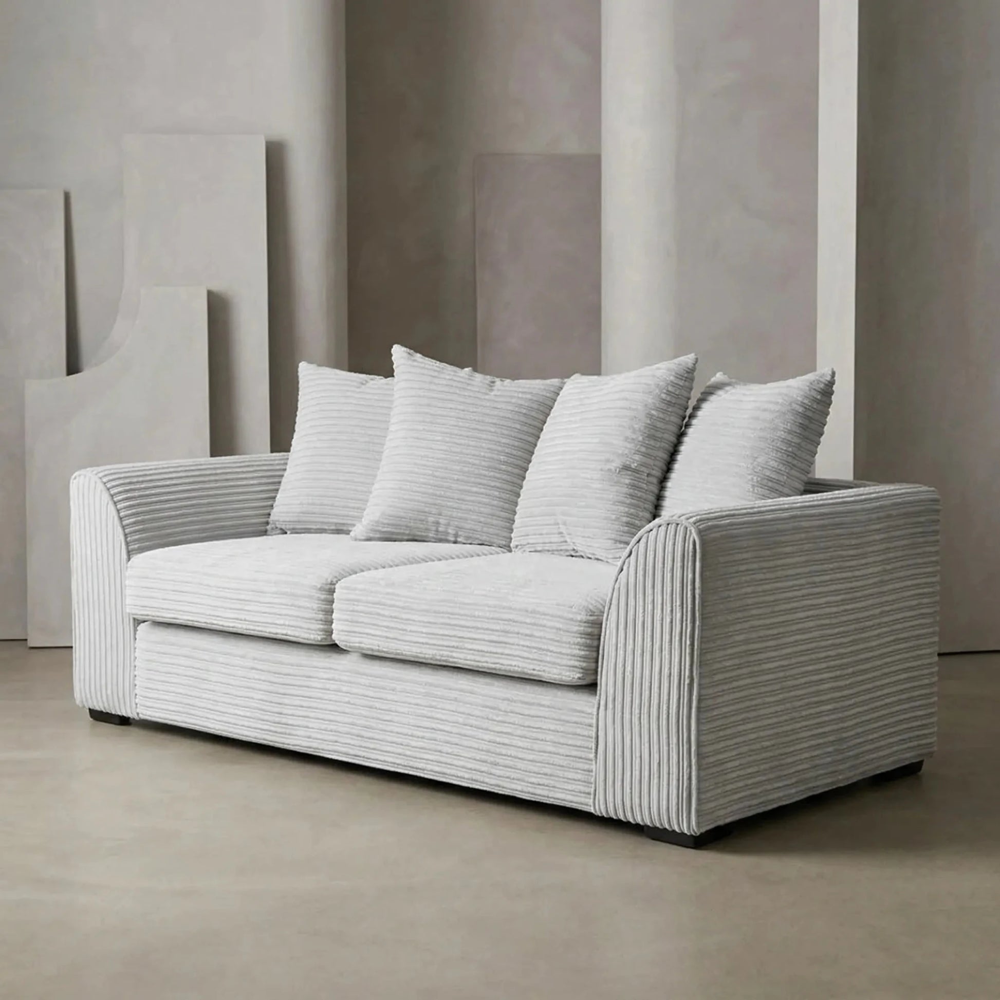 Byron Shark Fabric 3 Seater Sofa - Furniture Instore