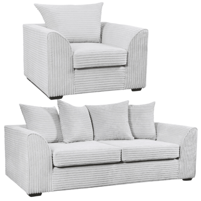 Byron Shark Fabric 3+1 Seater Sofa Set