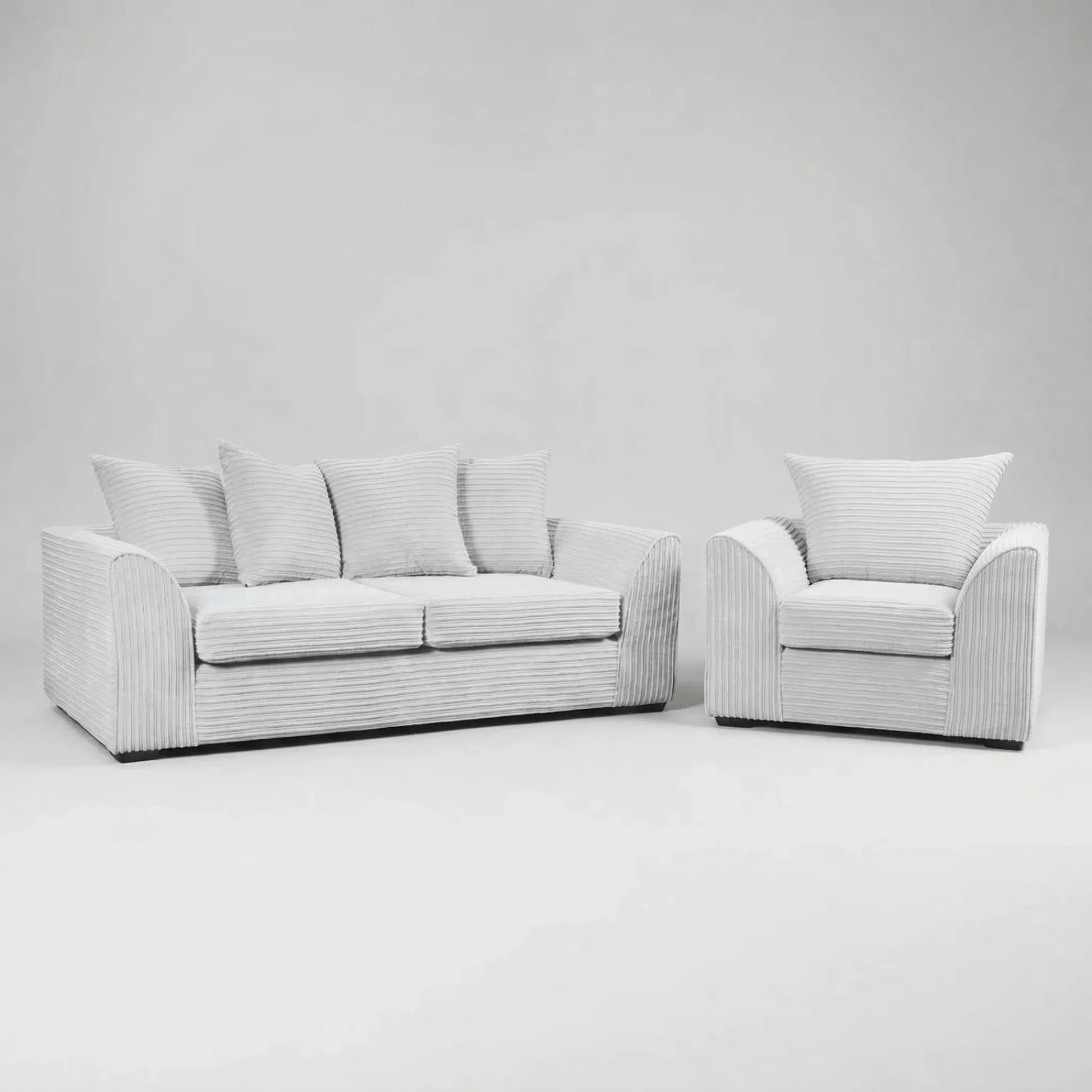 Byron Shark Fabric 3+1 Seater Sofa Set - Furniture Instore