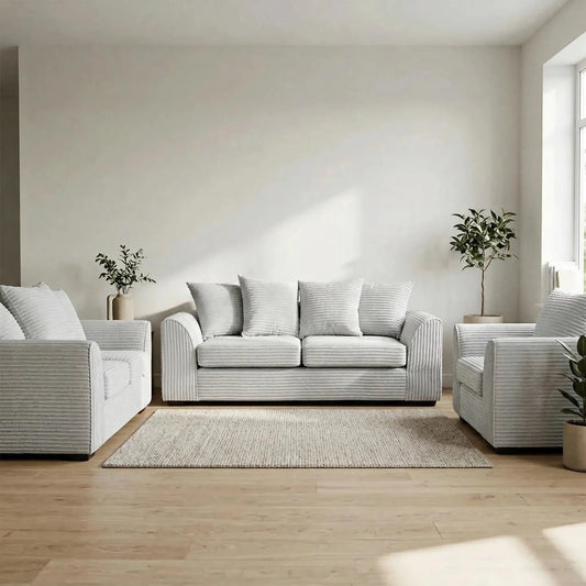 Byron Shark Fabric 3+2+1 Seater Sofa Set - Furniture Instore