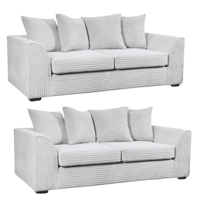 Byron Shark Fabric 3+3 Seater Sofa Set