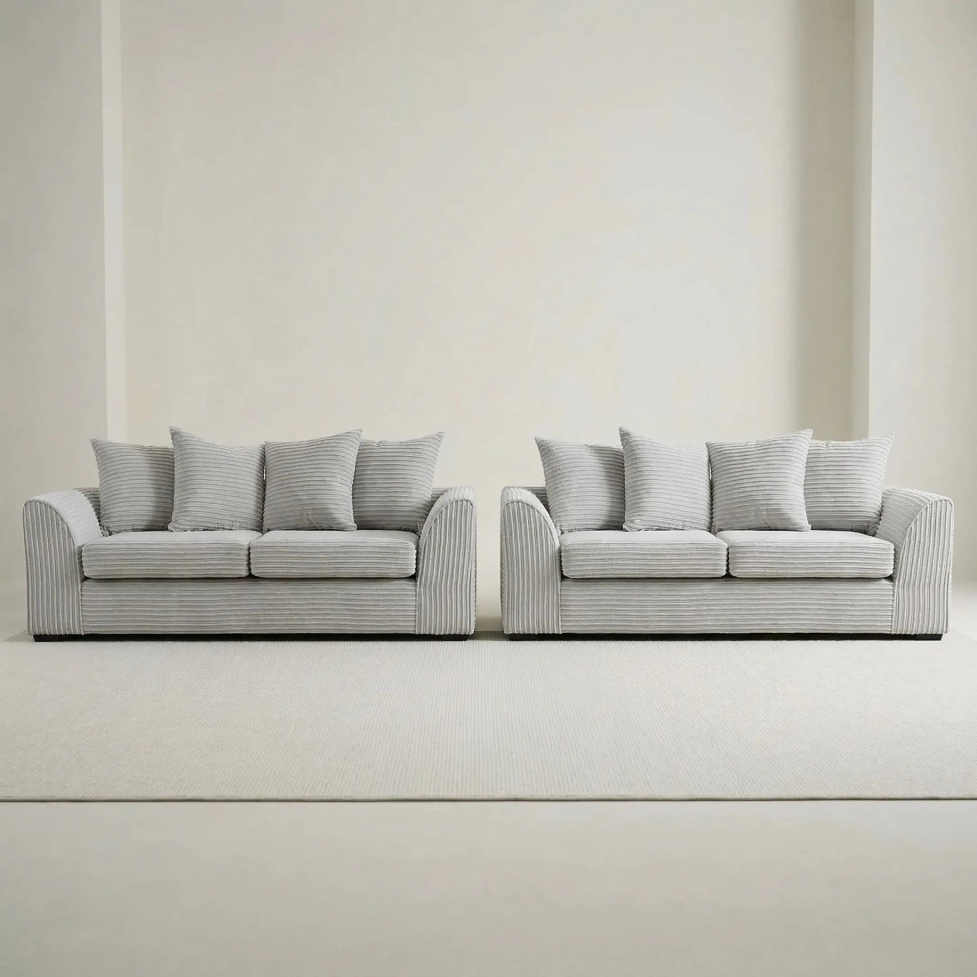 Byron Shark Fabric 3+3 Seater Sofa Set - Furniture Instore
