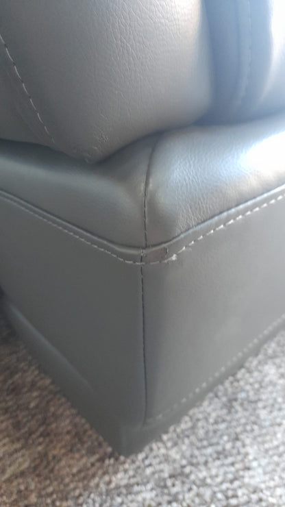 Outlet Islington Dark Grey Leather Armchair