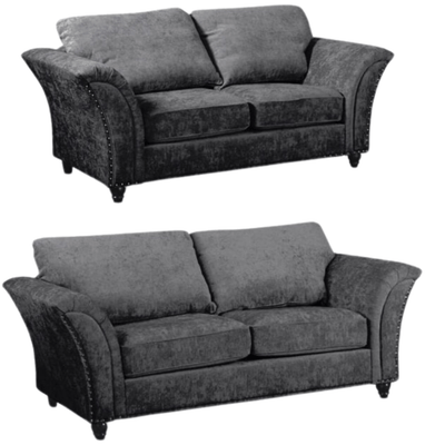Canterbury Grey  Fabric 3+2 Seater Sofa Set