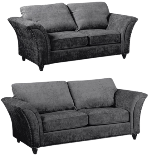 Canterbury Grey  Fabric 3+2 Seater Sofa Set