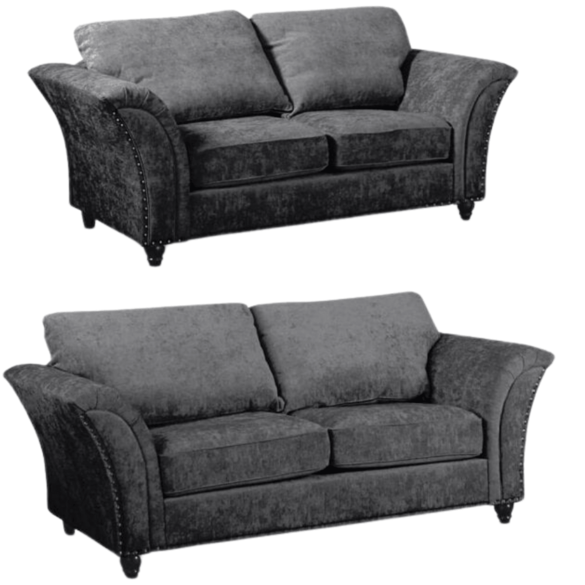 Canterbury Grey Fabric 3+2 Seater Sofa Set - Furniture Instore