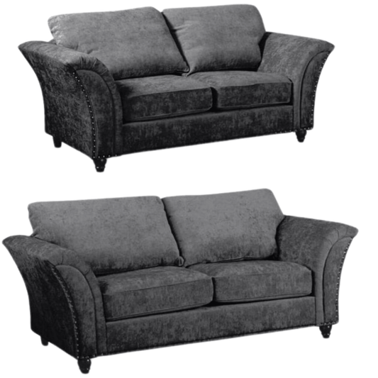Canterbury Grey Fabric 3+2 Seater Sofa Set - Furniture Instore