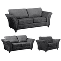 Canterbury Grey Fabric 3+2+1 Seater Sofa Set