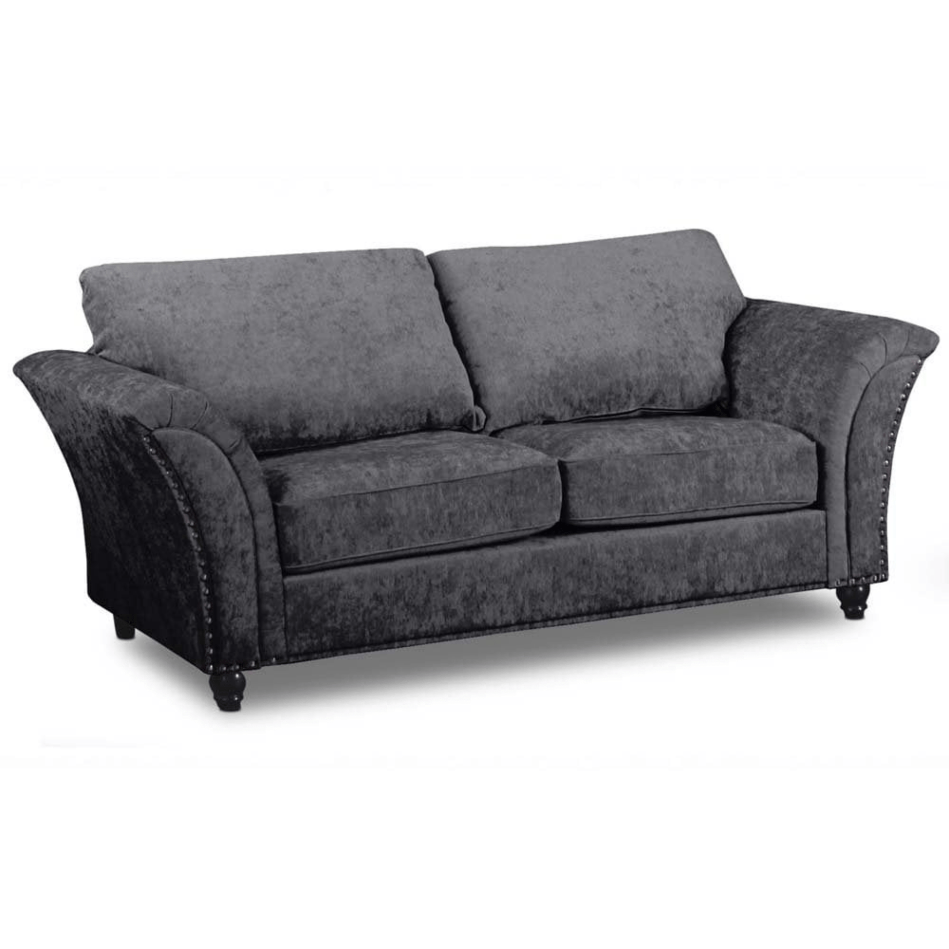 Gray sofa on a white background