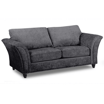 Canterbury Grey Fabric 3 Seater Sofa