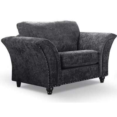 Canterbury Grey Fabric Armchair