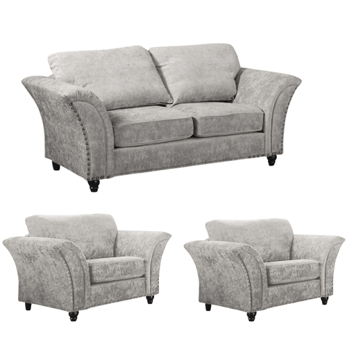 Canterbury Truffle Fabric 2+1+1 Seater Sofa Set