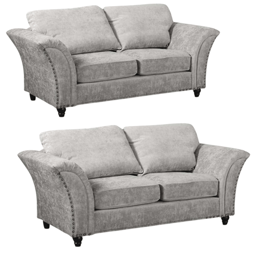 Canterbury Truffle Fabric 2+2 Seater Sofa Set