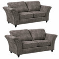 Canterbury Truffle Fabric 2+2 Seater Sofa Set