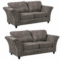 Canterbury Truffle Fabric 2+2 Seater Sofa Set