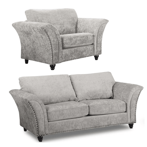 Canterbury Truffle Fabric 3+1 Seater Sofa Set