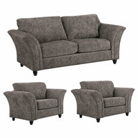 Canterbury Truffle Fabric 3+1+1 Seater Sofa Set