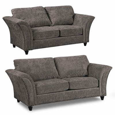 Canterbury Truffle Fabric 3+2 Seater Sofa Set