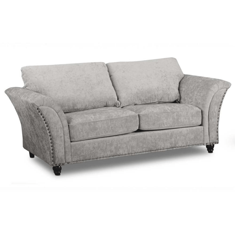 Gray sofa on a white background