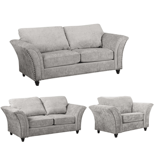 Canterbury Truffle Fabric 3+2+1 Seater Sofa Set