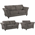 Canterbury Truffle Fabric 3+2+1 Seater Sofa Set