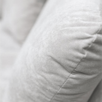 Close-up of a textured silver pillow