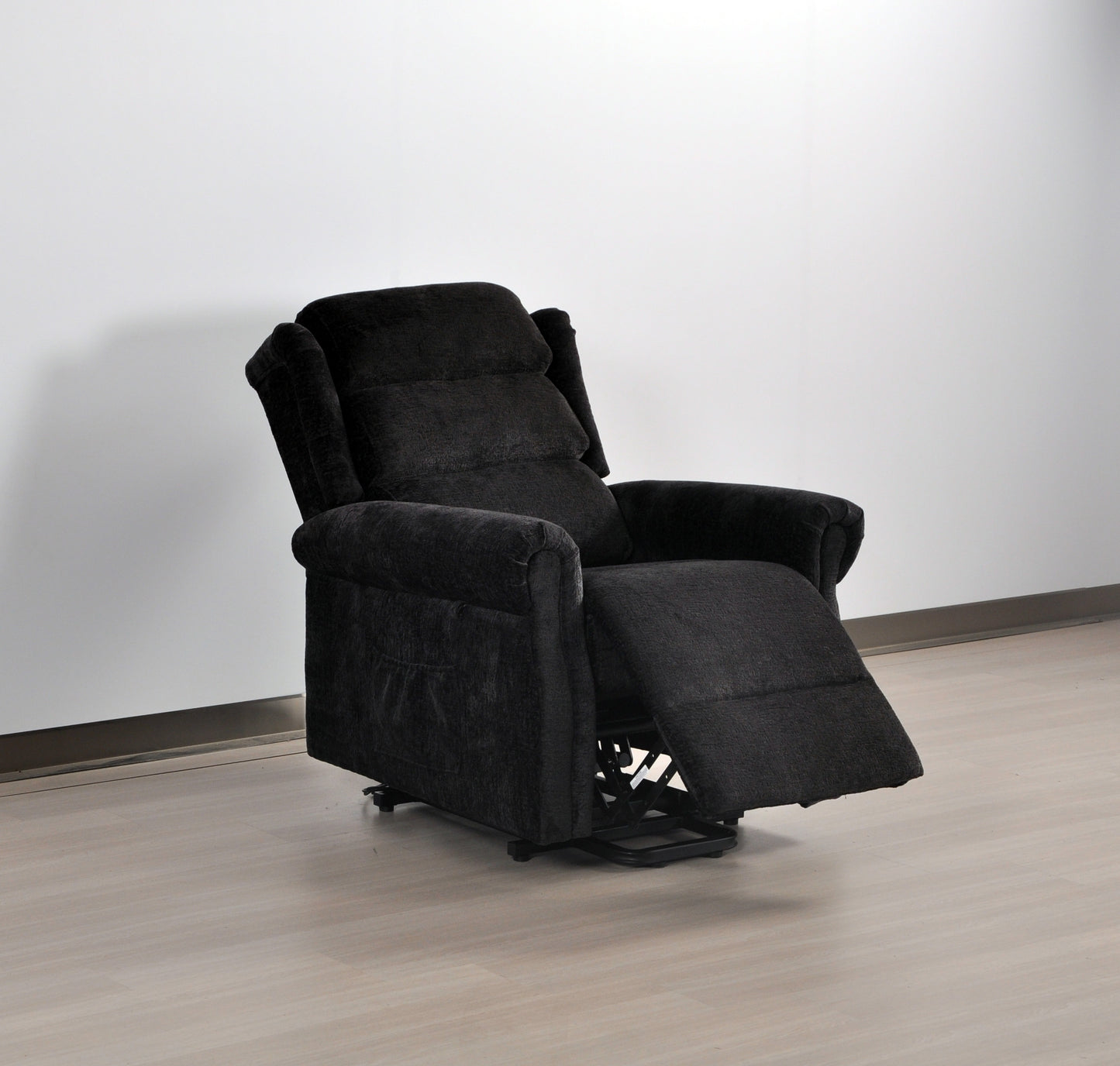 Kingsbury Black Fabric Rise & Recline Mobility Chair