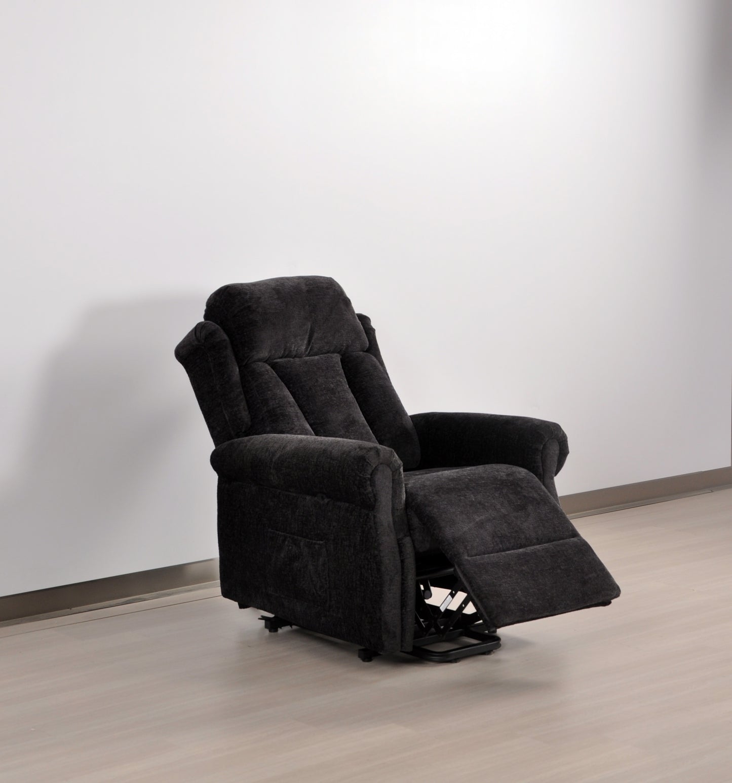 Hunson Black Fabric Rise & Recline Mobility Chair