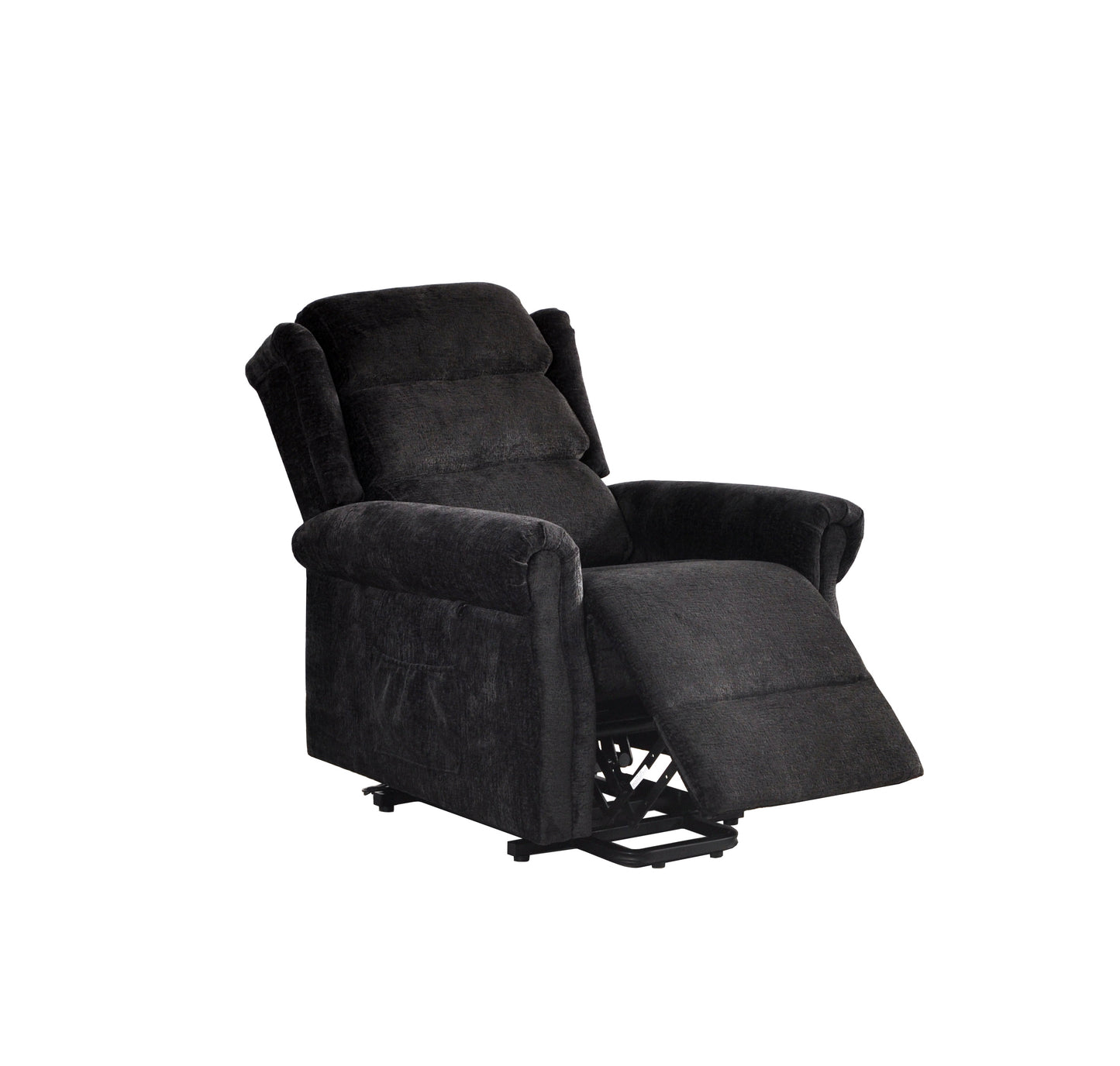 Kingsbury Black Fabric Rise & Recline Mobility Chair